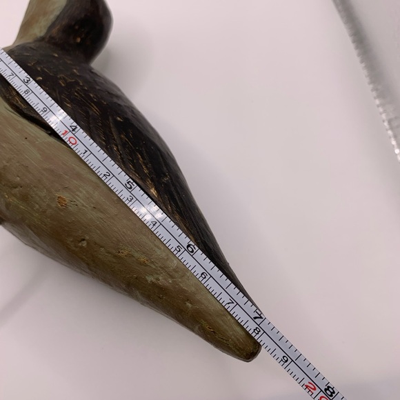 A set of two wooden bird sculptures - Picture 8 of 10